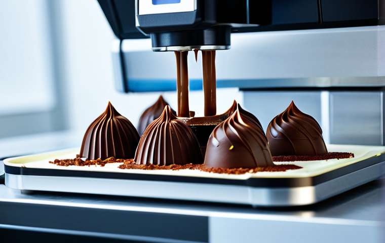 디저트 제조사별 시장 점유율 - **Image Prompt:** A vibrant display inside a "pastelería artesanal" in Madrid. Focus on a close-up o...