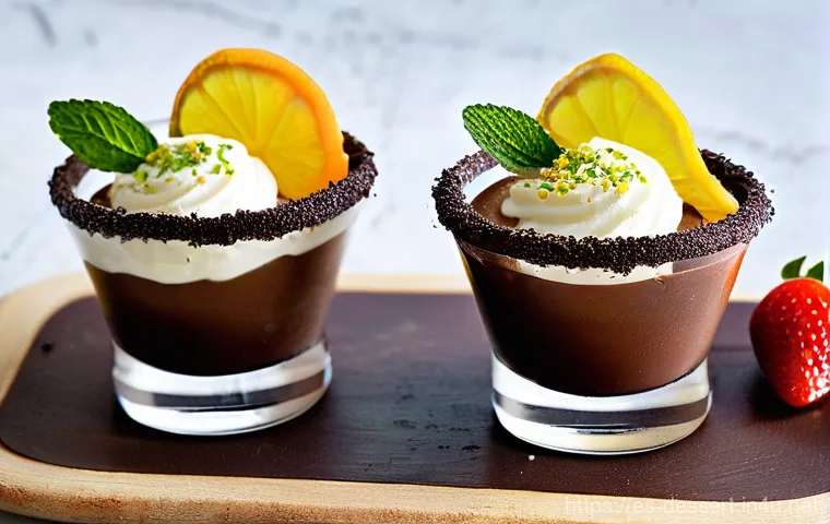 로맨틱 디저트 레시피 - **Prompt:** A beautifully presented dessert designed for a romantic evening. The centerpiece is a de...