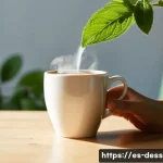 설탕 대체품 가격 비교 - **Morning Ritual with Stevia:**
    A serene, close-up photograph capturing a person's hands gently ...
