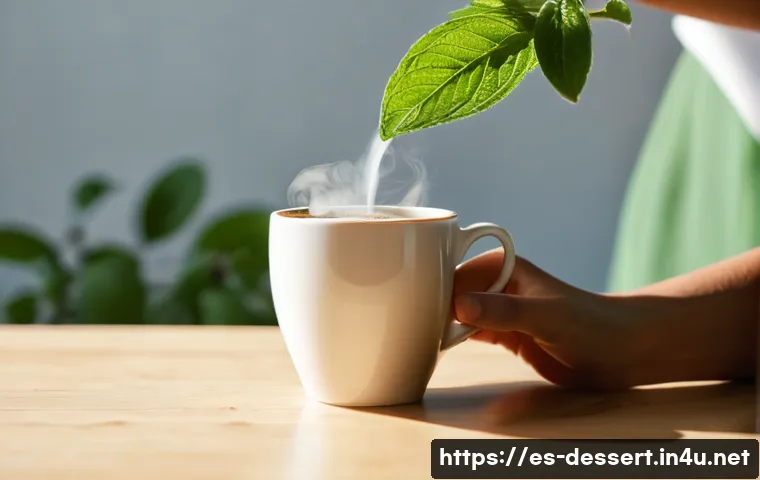 설탕 대체품 가격 비교 - **Morning Ritual with Stevia:**
    A serene, close-up photograph capturing a person's hands gently ...